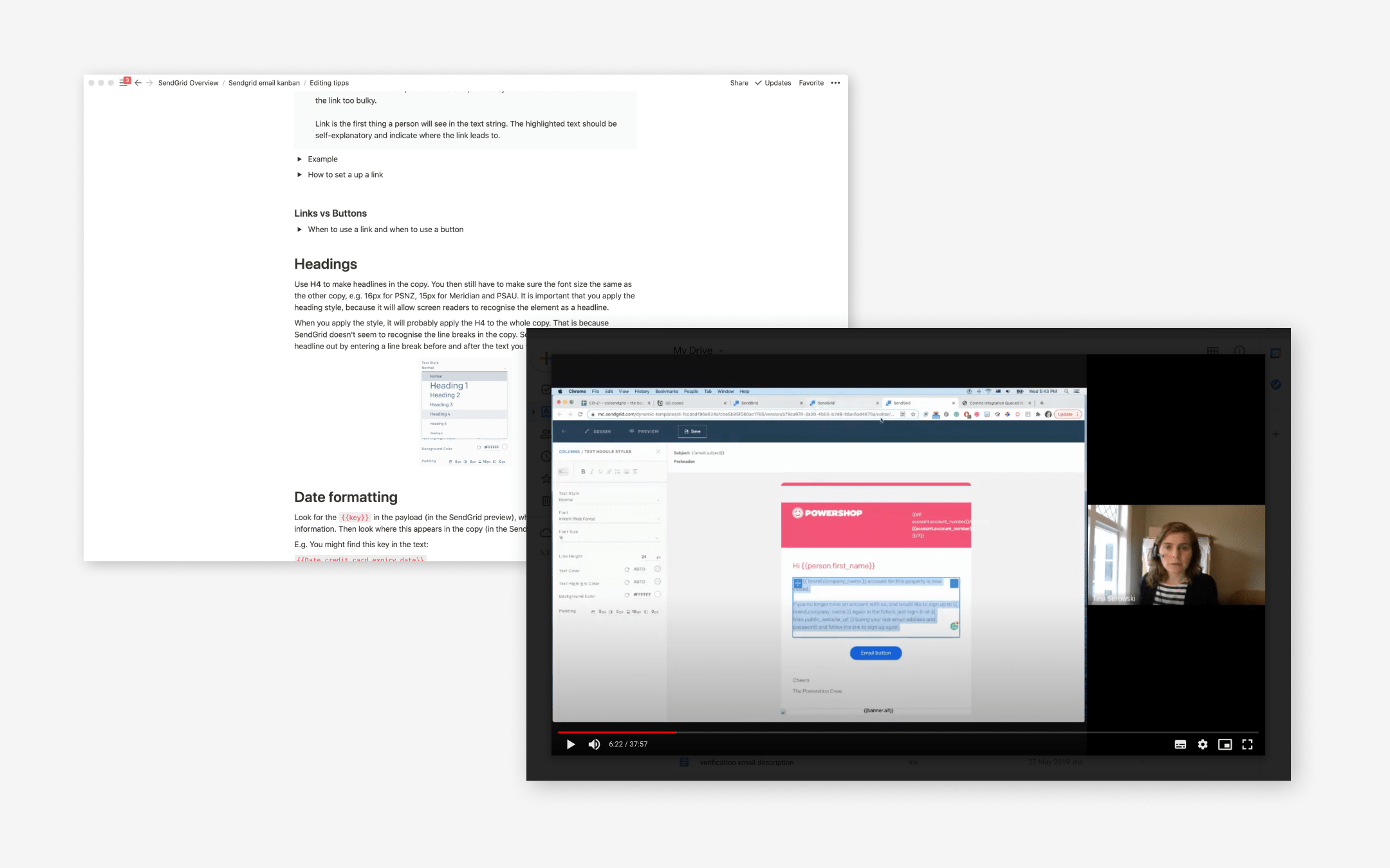 Guidance on how to self-manage the emails.